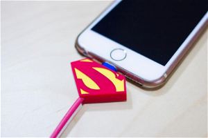 DC Comics Justice League Lightning Charge Cable for iPad/iPhone (Man of Steel)