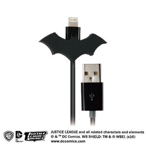 DC Comics Justice League Lightning Charge Cable for iPad/iPhone (Batman)_