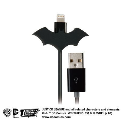 DC Comics Justice League Lightning Charge Cable for iPad/iPhone (Batman) image 1
