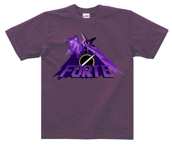 Megaman Battle Network T-shirt: Forte Purple (L Size)