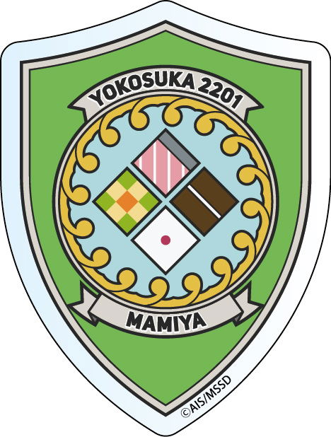 High School Fleet Acrylic Badge: Mamiya Ship Emblem image 1