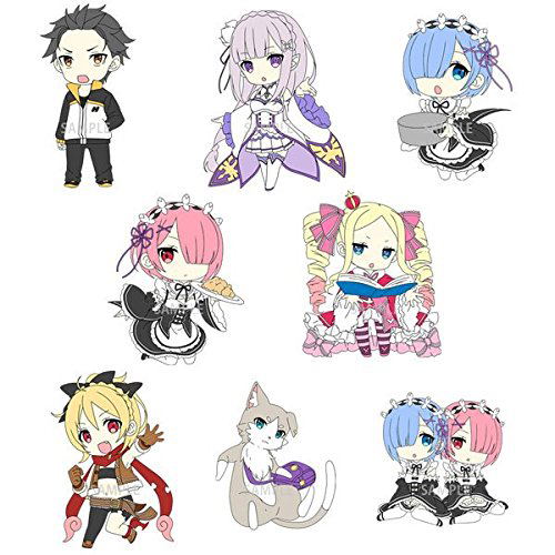 Re: Zero kara Hajimeru Isekai Seikatsu Trading Rubber Strap [Set of 8 pieces] image 1