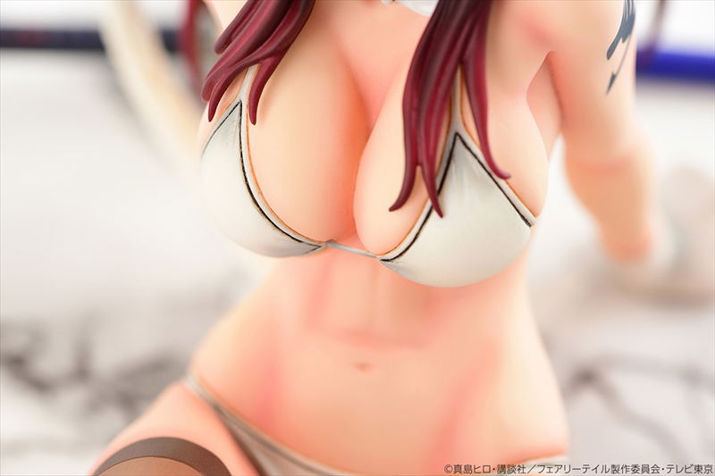 Fairy Tail 1/6 Scale Pre-Painted PVC Figure: Erza Scarlet White Cat Gravure Style image 12