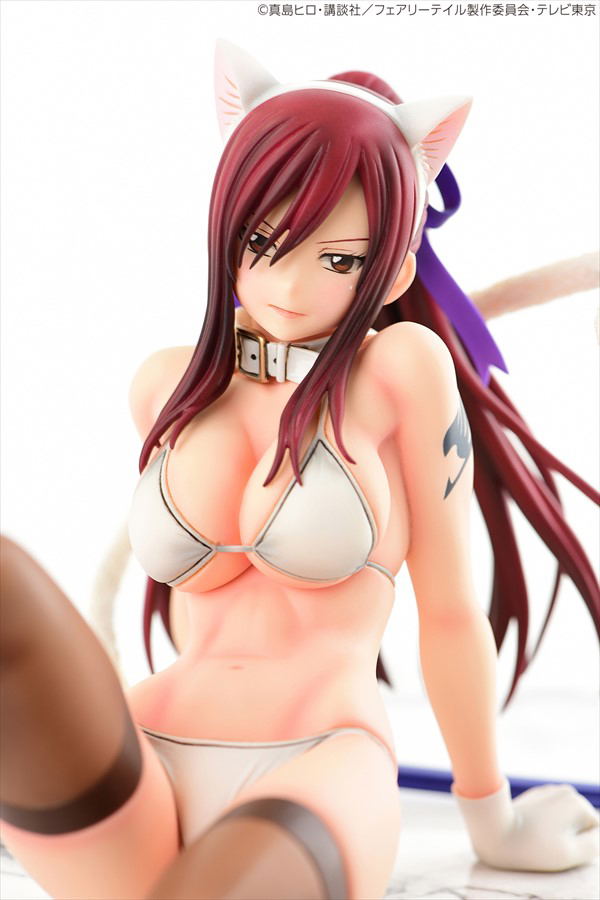 Fairy Tail 1/6 Scale Pre-Painted PVC Figure: Erza Scarlet White Cat Gravure Style image 14