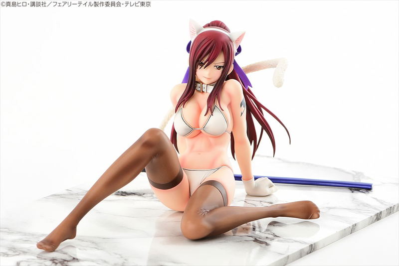 Fairy Tail 1/6 Scale Pre-Painted PVC Figure: Erza Scarlet White Cat Gravure Style image 3