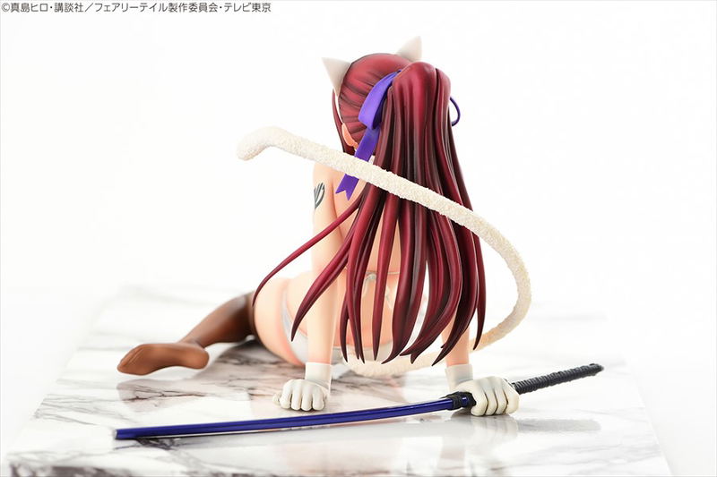 Fairy Tail 1/6 Scale Pre-Painted PVC Figure: Erza Scarlet White Cat Gravure Style image 6