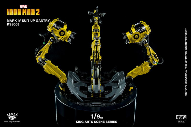King Arts Scene Series Iron Man 2: 1/9 Mark IV Suit-Up Gantry image 1