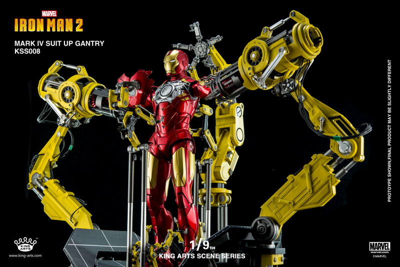 King Arts Scene Series Iron Man 2: 1/9 Mark IV Suit-Up Gantry image 13