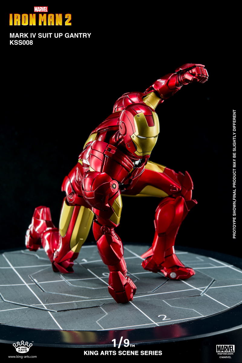 King Arts Scene Series Iron Man 2: 1/9 Mark IV Suit-Up Gantry image 7