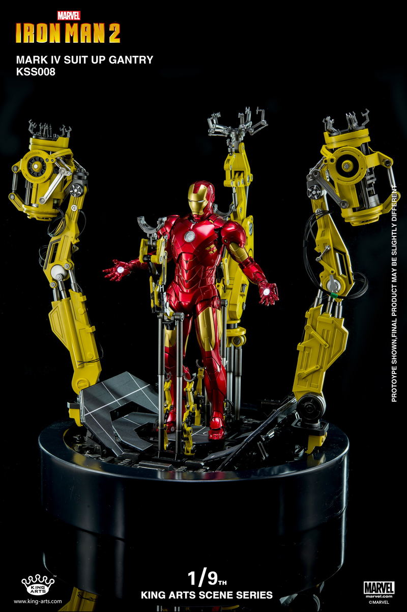 King Arts Scene Series Iron Man 2: 1/9 Mark IV Suit-Up Gantry image 9