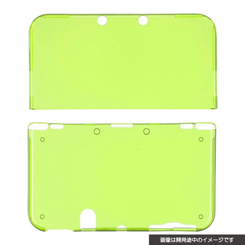 Premium Protect Cover for New 3DS LL (Clear Lime) image 2