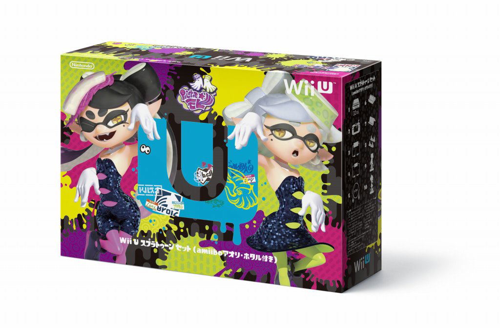 WiiUスプラトゥーンセット Wii U Splatoonセット 32GB amiibo付き 【公式通販】