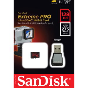 SanDisk Extreme PRO microSDXC 128GB 275MB/s, UHS-II U3/Class 10