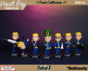 Fallout 3: Vault Boy 101 Bobbleheads Series Three (Set of 7 Pieces)_