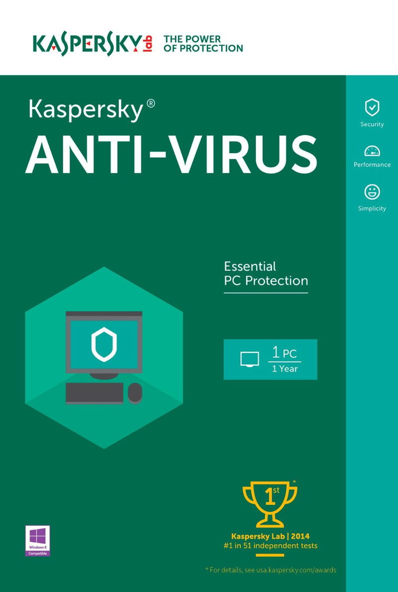 Kaspersky Anti-Virus 2016, 1 PC, 1 Year <span class="ext ext_digital">digital</span> image 1