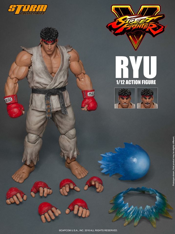Street Fighter V 1/12 Scale Pre-Painted Action Figure: Ryu