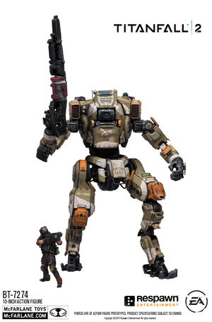 Titanfall 2 10-inch Deluxe Action Figure: BT-7274 with 3-inch Pilot Jack Cooper_