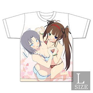 Senran Kagura x Uppers Girls Double Upper T-shirt: Yumi & Ryobi (L Size)_