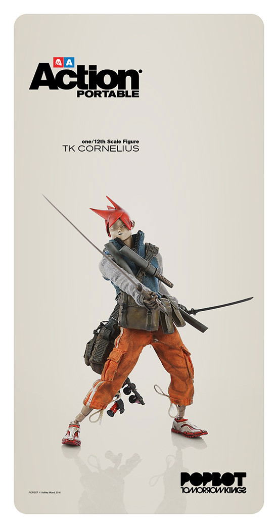 Action Portable The World of Popbot 1/12 Scale Action Figure: TK