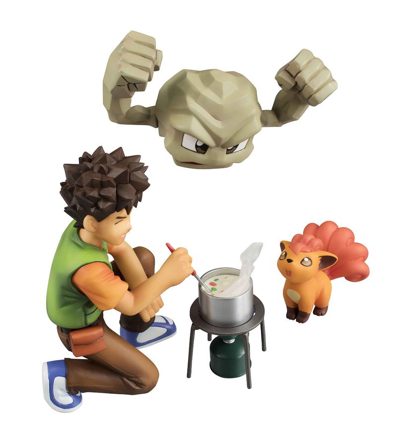 G.E.M. Series Pocket Monsters Pre-Painted PVC Figure: Brock & Geodude & Vulpix image 2