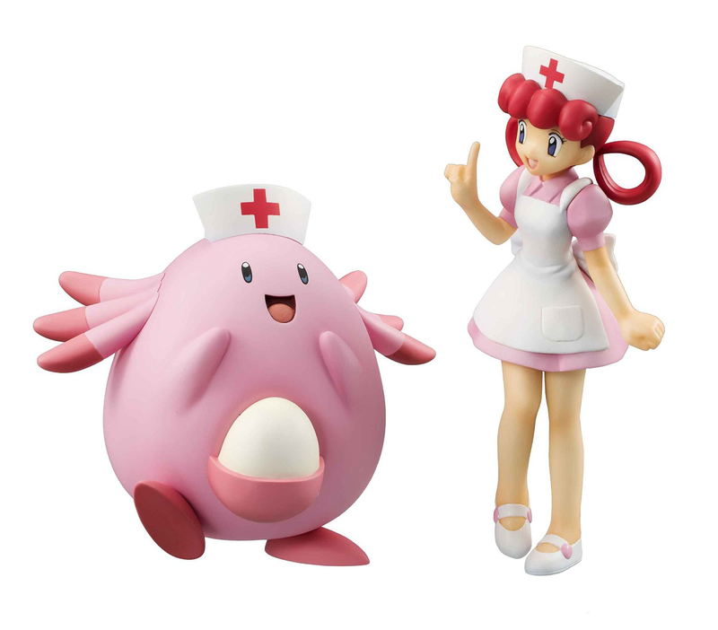G.E.M. Series Pocket Monsters Pre-Painted PVC Figure: Joy & Chansey image 1