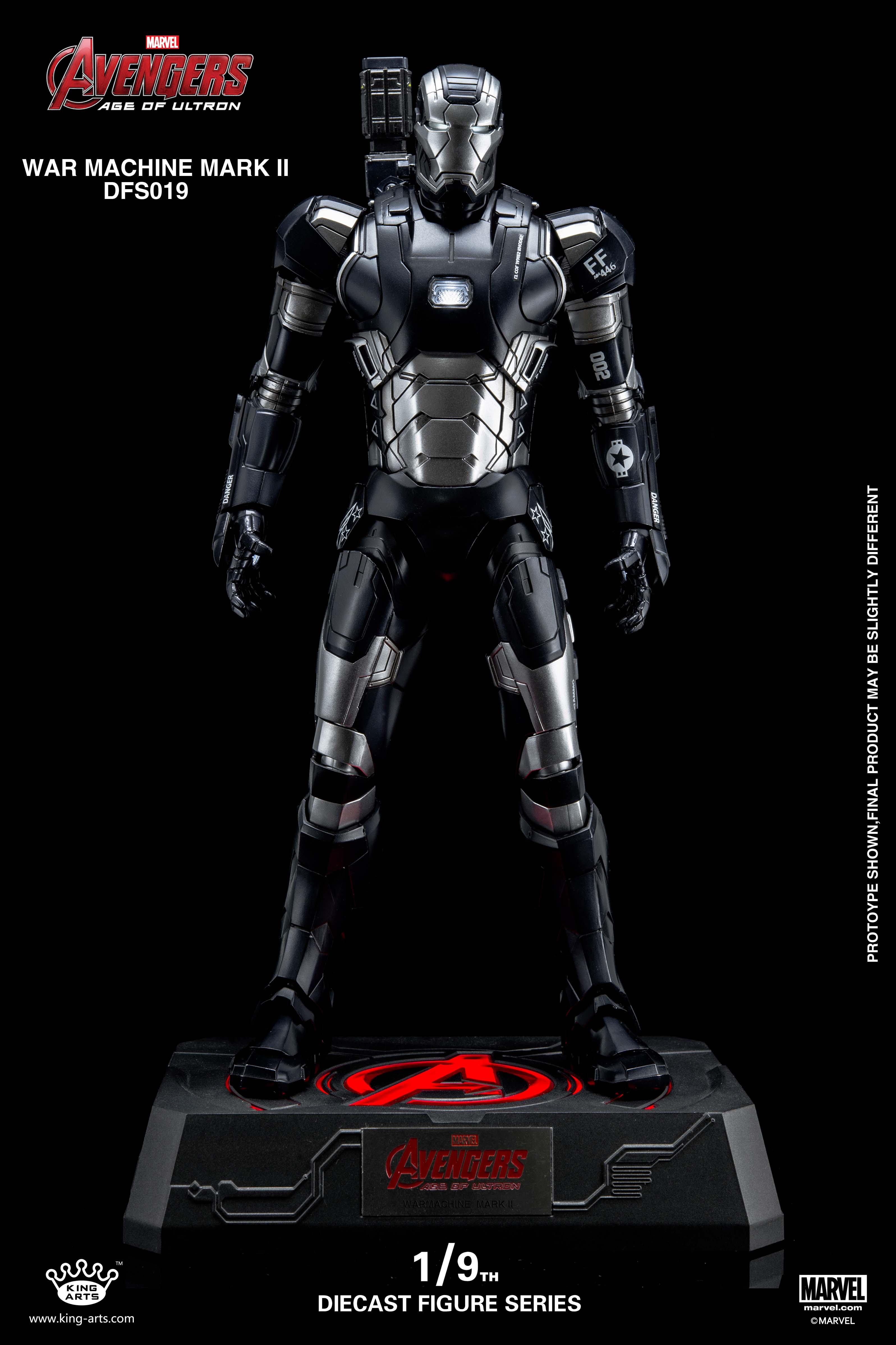 King Arts Avengers Age of Ultron 1/9 Diecast Figure Series War Machine Mark II