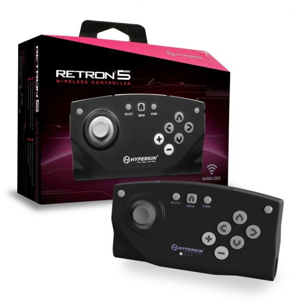 Hyperkin RetroN 5 Bluetooth Wireless Controller (Black) for Super ...