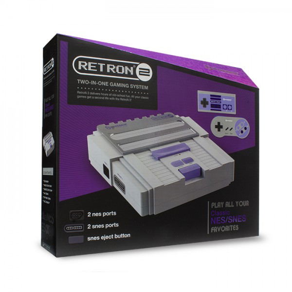 SNES/ NES Hyperkin RetroN 2 Gaming Console (Gray) image 2