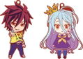 Nendoroid Plus No Game No Life Rubber Straps: Kuuhaku Set (Set of 2 pieces) thumbnail 1