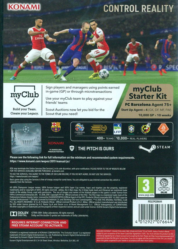 Pro Evolution Soccer 2017 (DVD-ROM) image 2