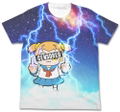 Pop Team Epic Full Graphic T-shirt White: Thunder Popuko (S Size) thumbnail 1