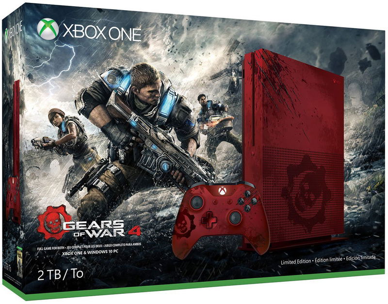Xbox One S Gears of War 4 Limited Edition Bundle (2TB Console) image 1