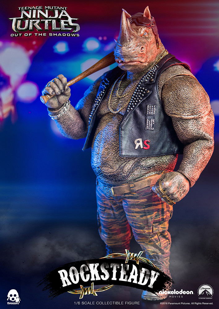 Teenage Mutant Ninja Turtles Out of the Shadows 1/6 Scale Pre-Painted Figure: Rocksteady image 11