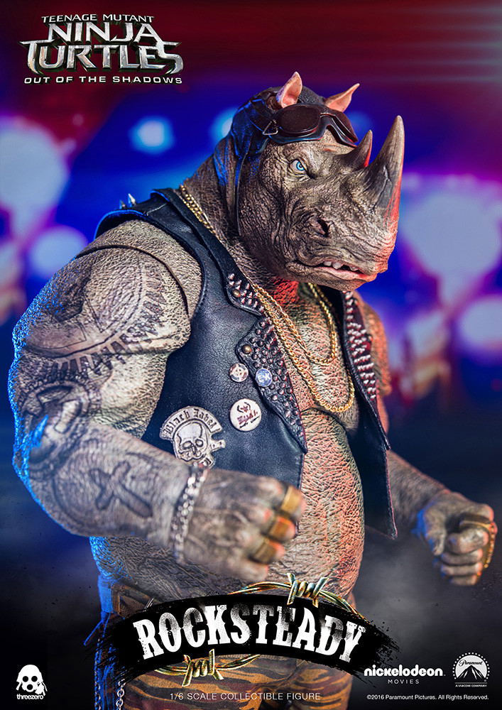 Teenage Mutant Ninja Turtles Out of the Shadows 1/6 Scale Pre-Painted Figure: Rocksteady image 15