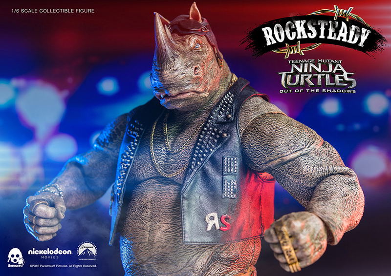 Teenage Mutant Ninja Turtles Out of the Shadows 1/6 Scale Pre-Painted Figure: Rocksteady image 16