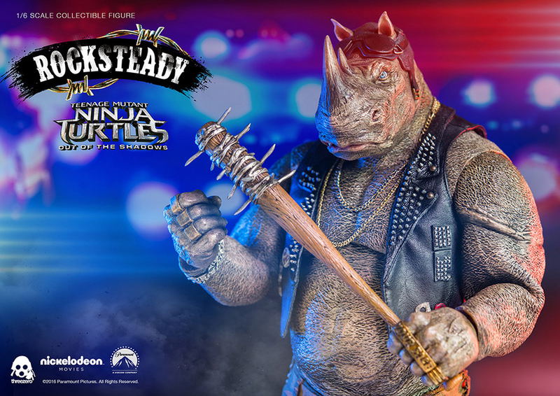 Teenage Mutant Ninja Turtles Out of the Shadows 1/6 Scale Pre-Painted Figure: Rocksteady image 17