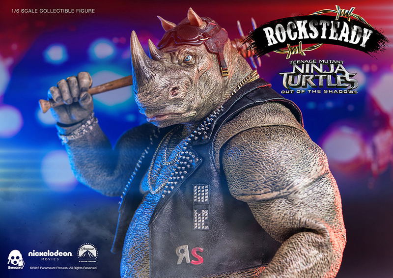 Teenage Mutant Ninja Turtles Out of the Shadows 1/6 Scale Pre-Painted Figure: Rocksteady image 18