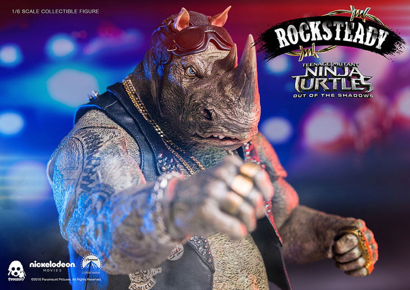 Teenage Mutant Ninja Turtles Out of the Shadows 1/6 Scale Pre-Painted Figure: Rocksteady image 21
