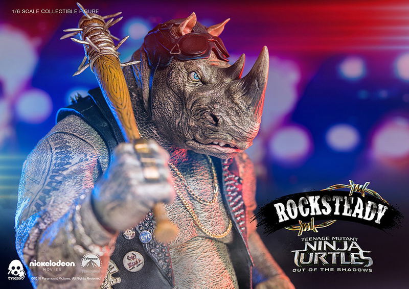 Teenage Mutant Ninja Turtles Out of the Shadows 1/6 Scale Pre-Painted Figure: Rocksteady image 22