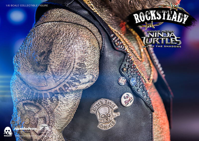 Teenage Mutant Ninja Turtles Out of the Shadows 1/6 Scale Pre-Painted Figure: Rocksteady image 23
