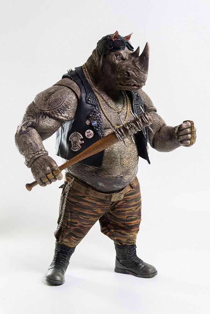 Teenage Mutant Ninja Turtles Out of the Shadows 1/6 Scale Pre-Painted Figure: Rocksteady image 5