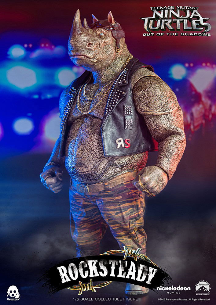 Teenage Mutant Ninja Turtles Out of the Shadows 1/6 Scale Pre-Painted Figure: Rocksteady image 9