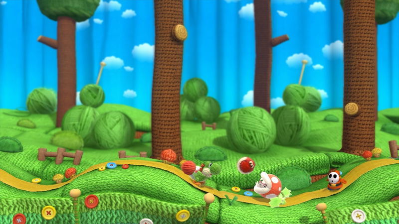 Yoshi's Woolly World with Blue Yarn Yoshi amiibo image 11