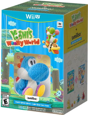 Yoshi's Woolly World with Blue Yarn Yoshi amiibo for Wii U