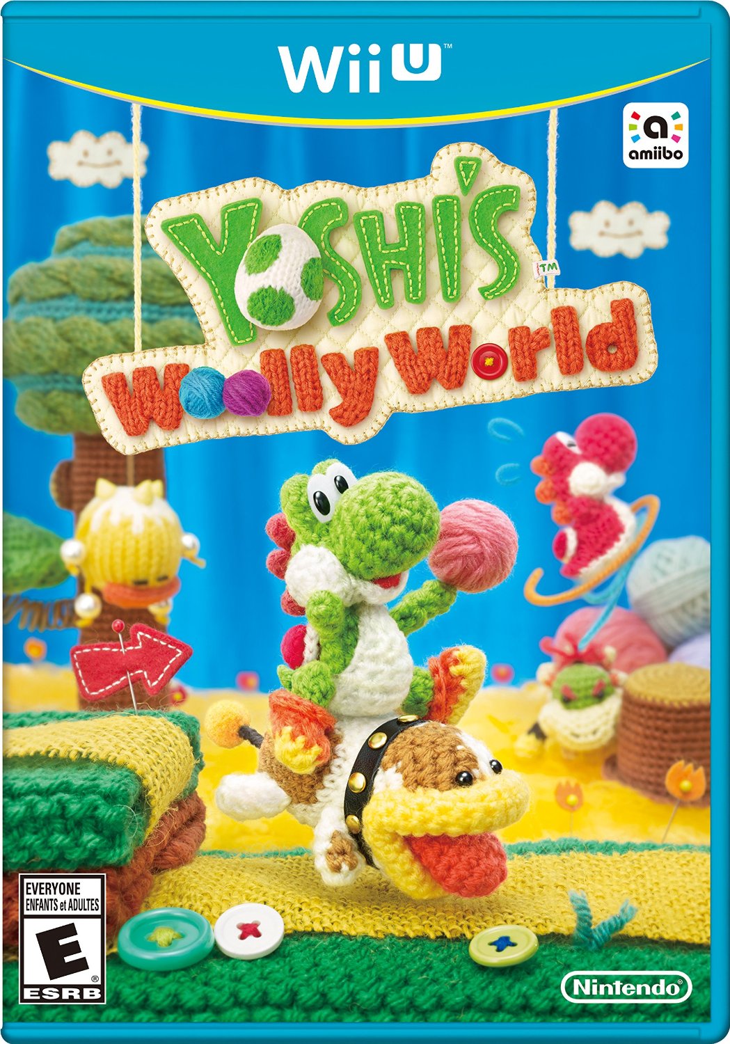 Yoshi's Woolly World with Blue Yarn Yoshi amiibo for Wii U