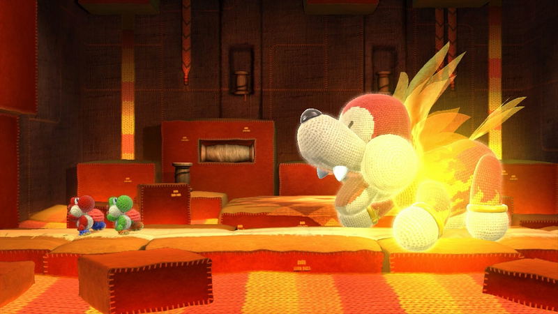 Yoshi's Woolly World with Blue Yarn Yoshi amiibo image 4