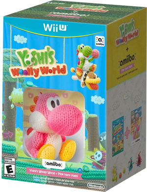 Yoshi's Woolly World with Pink Yarn Yoshi amiibo_