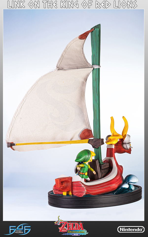 Legend of Zelda The Wind Waker Statue: Link on The King of Red Lions image 10
