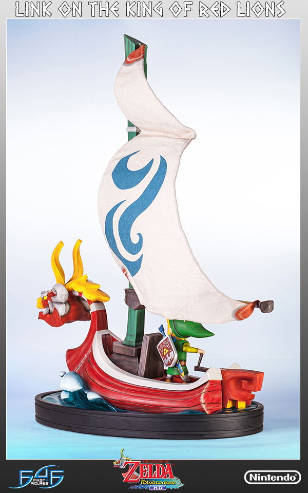 Legend of Zelda The Wind Waker Statue: Link on The King of Red Lions image 12