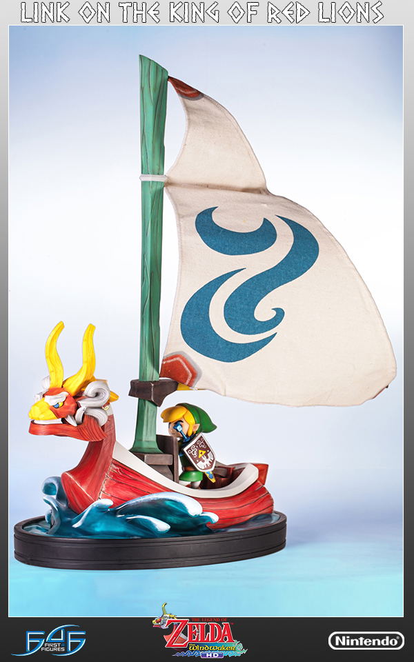 Legend of Zelda The Wind Waker Statue: Link on The King of Red Lions image 14